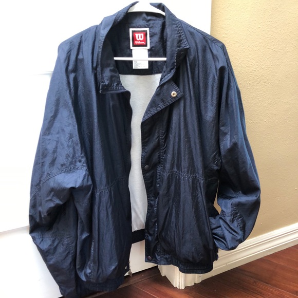 ⚡️SOLD Vintage Navy Windbreaker - Picture 2 of 7